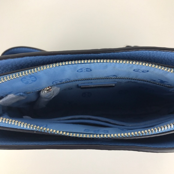 Tory Burch Ivy Blue Leather Cross Body Bag 29741 - Picture 7 of 8